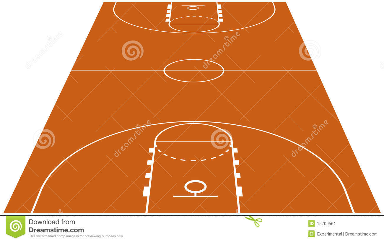 Basketball Court Illustration