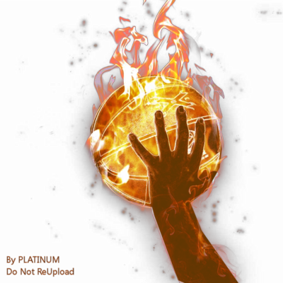 Basketball On Fire PSD
