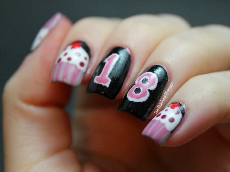 13 Birthday Nail Art Designs Images