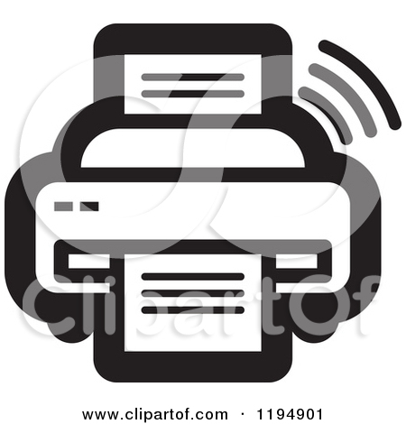 Black and White Fax Machine