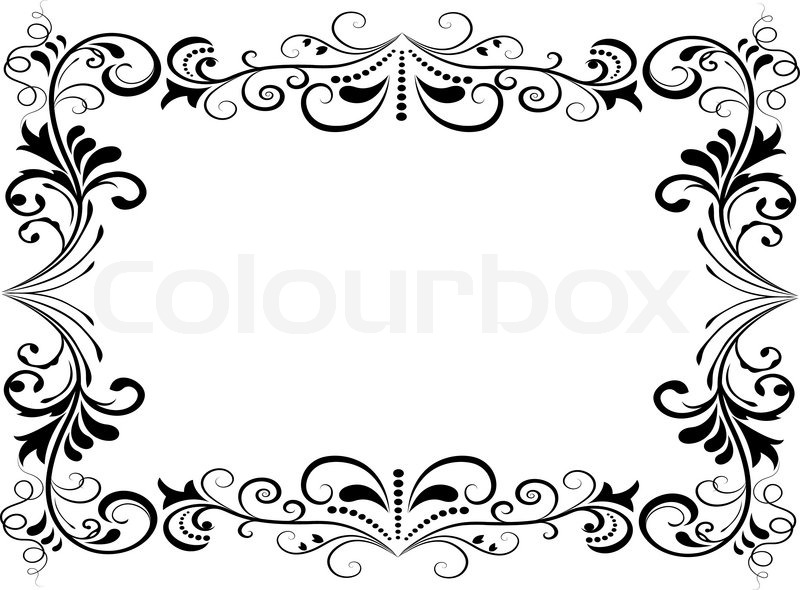 Black and White Frame Vector