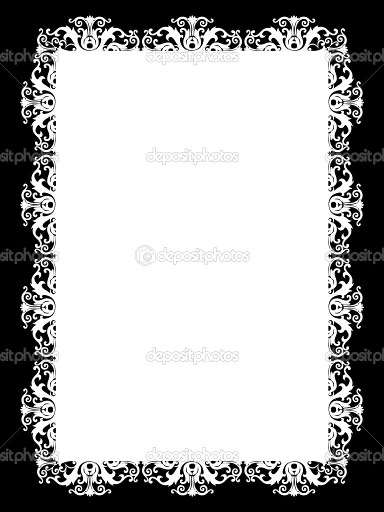 Black and White Vintage Frame