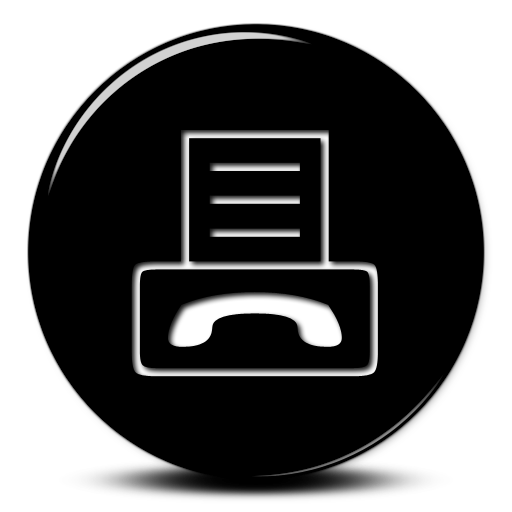 13 Black Fax Machine Icon Images