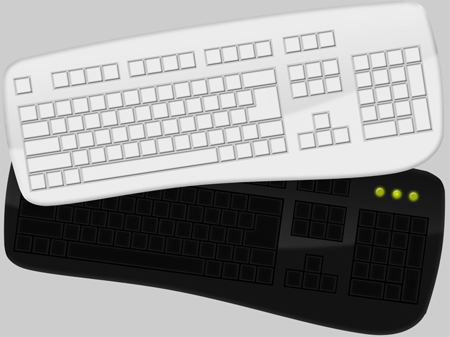 Blank Computer Keyboard Template