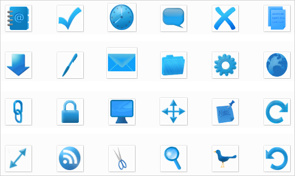 Blue Icons