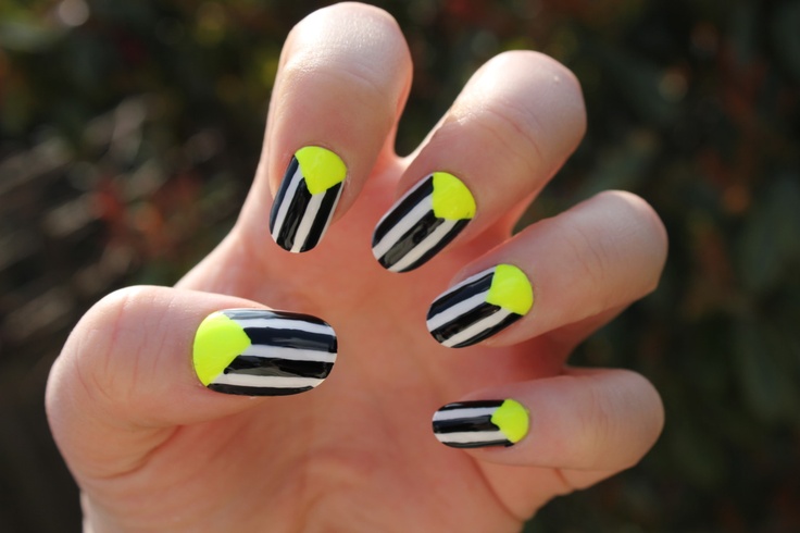 Bright Neon Nail Designs