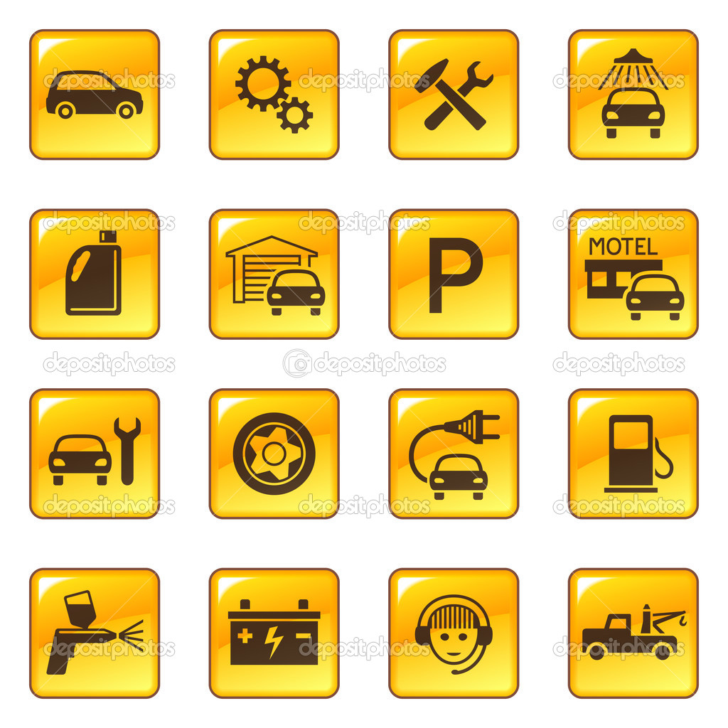Car Auto Repair Service Symbol Icon