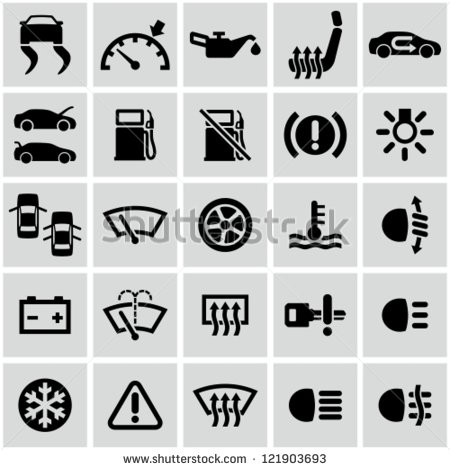 Car Dashboard Icons