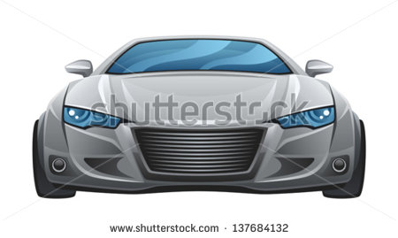 Car Front View Vector Art