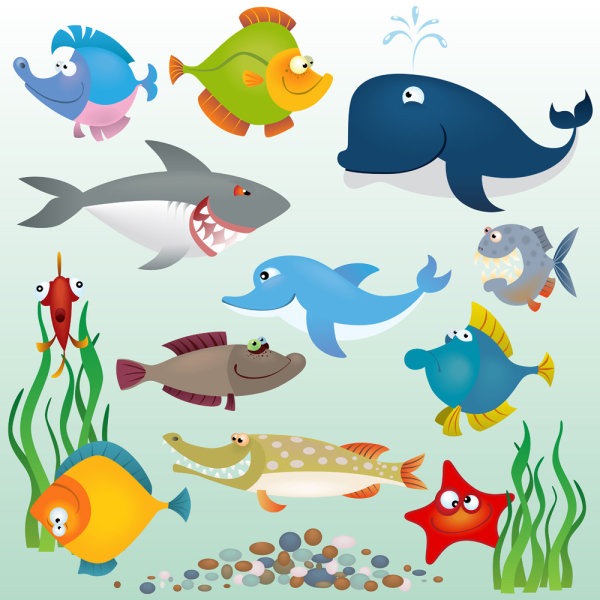 Cartoon Marine Fish