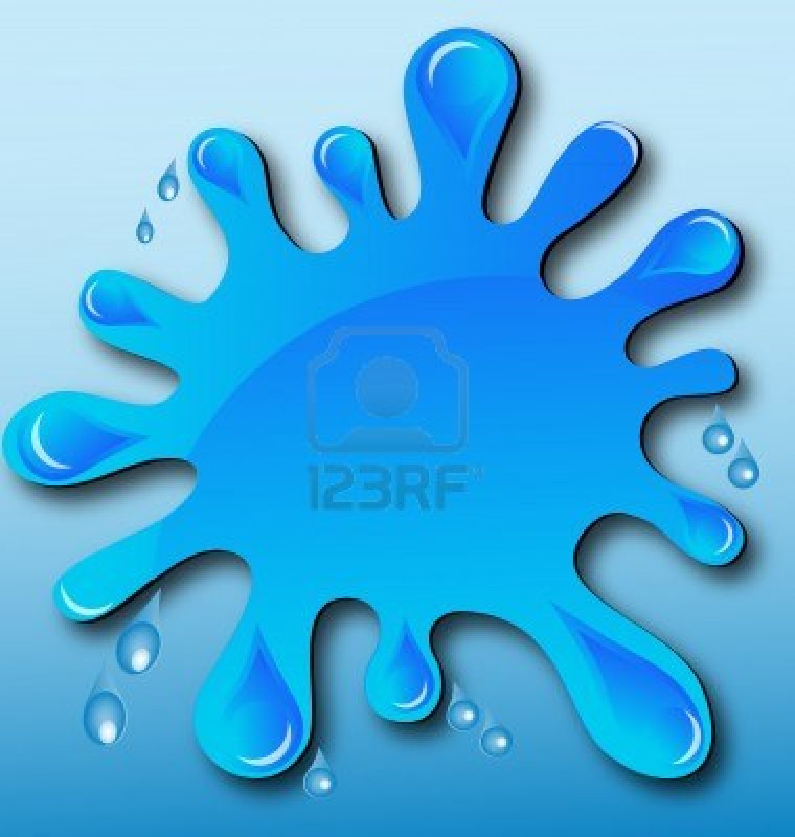 Cartoon Water Drop Splash Cartoon Water Drop Splash