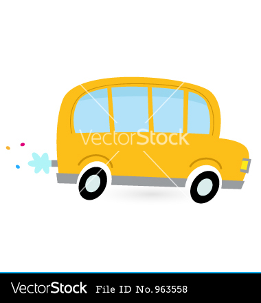 Cartoon Yellow School Bus