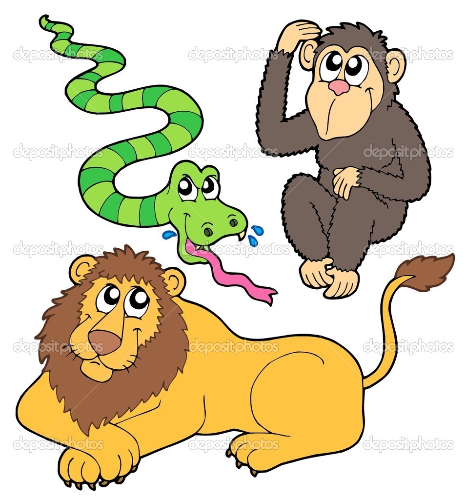 Cartoon Zoo Animal Clip Art