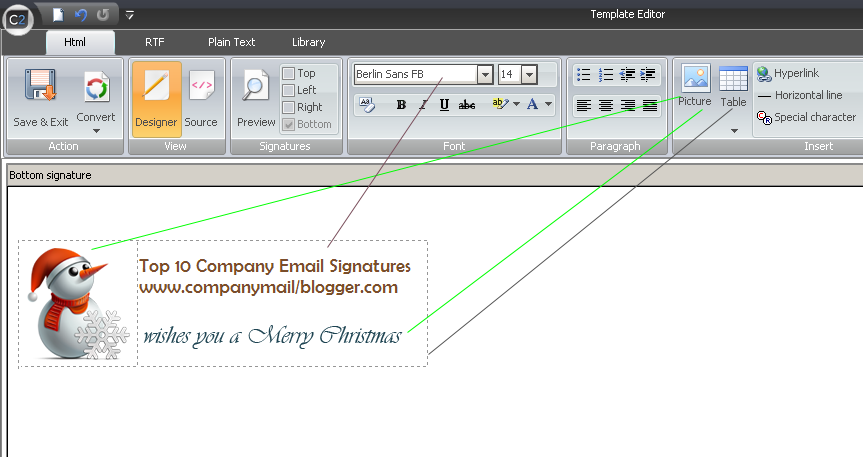 Christmas Holiday Email Signature