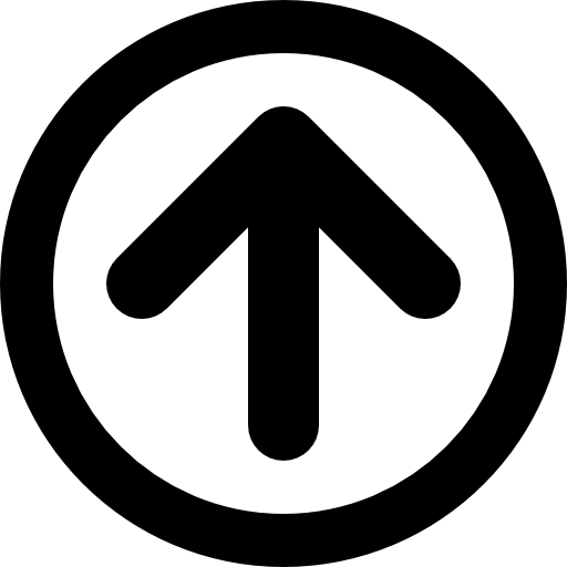 Circle with Arrow Pointing Up