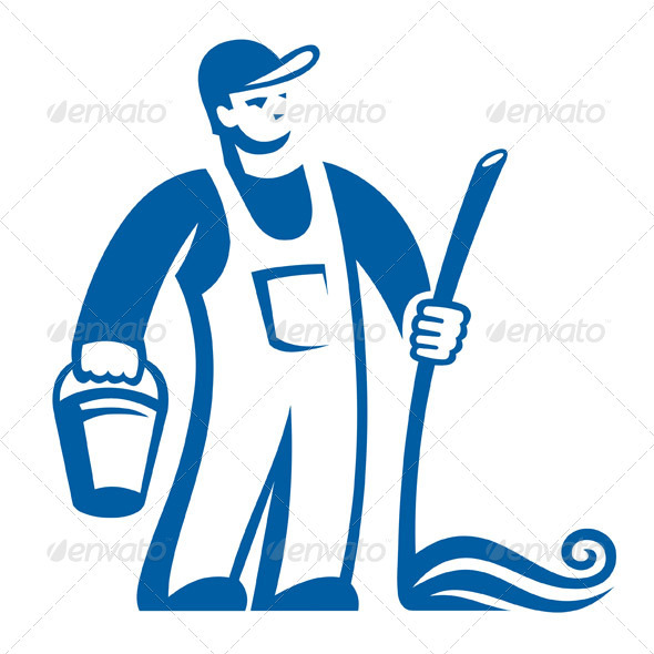 Cleaning Person Logo