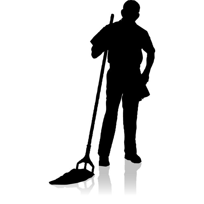 Cleaning Silhouettes Vector