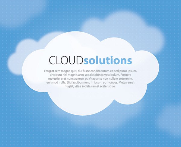 17 Cloud Vector Web Graphics Images