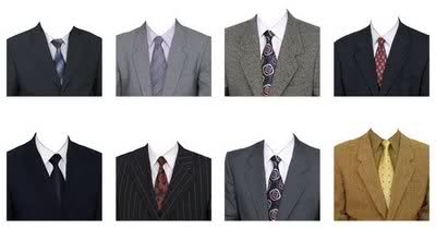 Coat and Tie Template for Photoshop