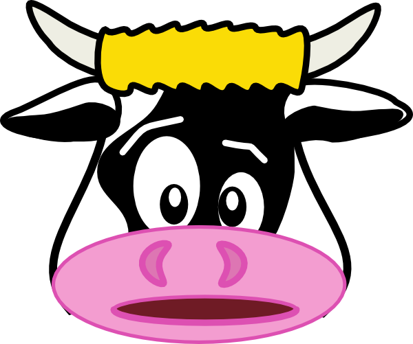 Cow Face Clip Art