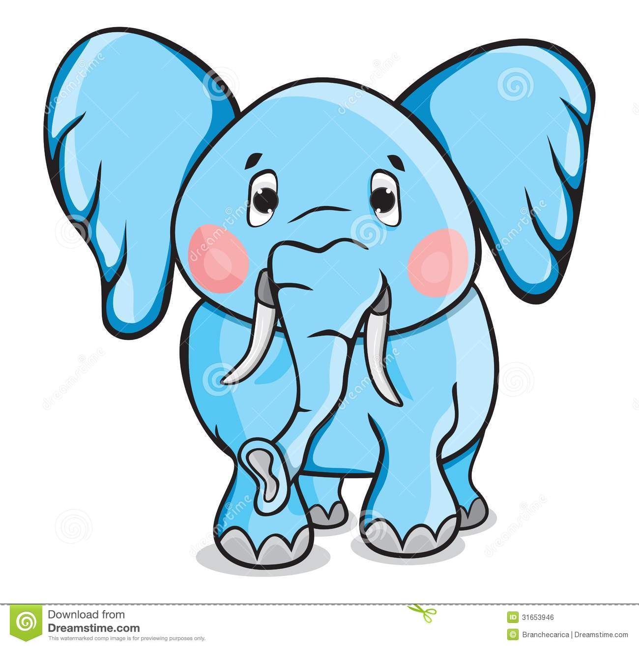 Cute Cartoon Elephants