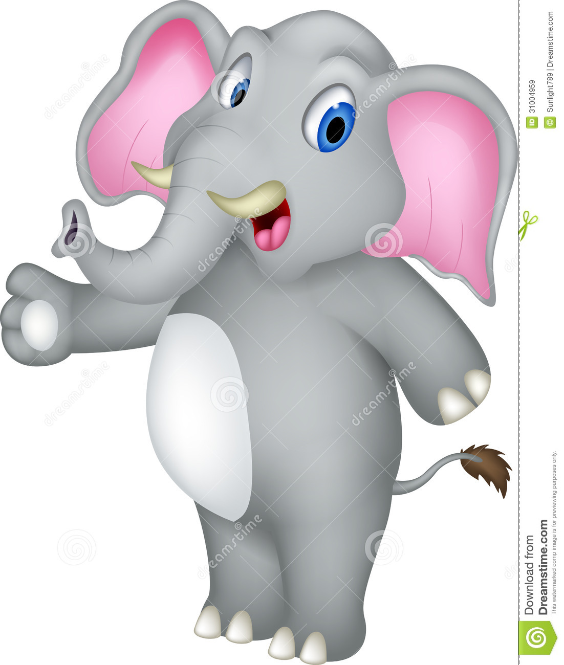 Cute Cartoon Elephants