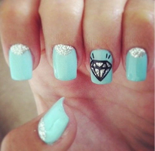 Cute Diamond Nail Designs