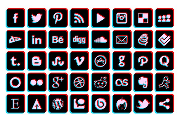 Cute Social Media Icons