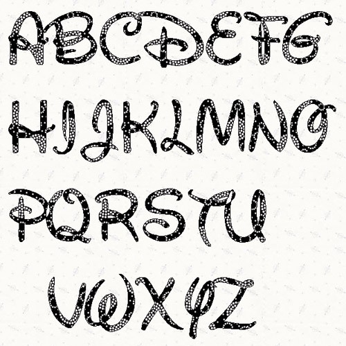 12 Disney Font Letters Cut Out Images