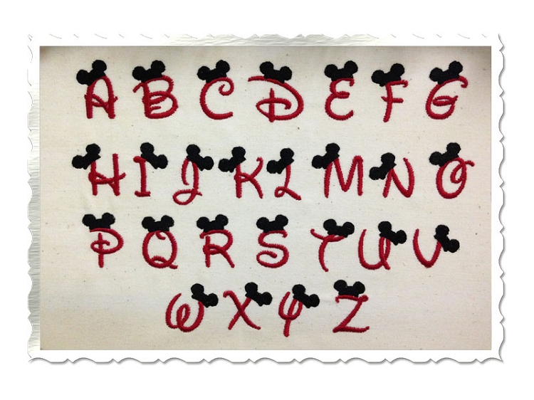 Disney Letters Font