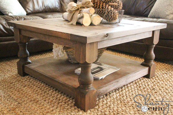 DIY Square Coffee Table Plans