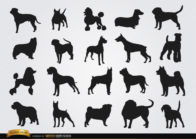 Dog Breed Silhouettes