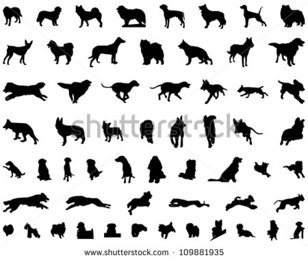 Dog Silhouette Vector