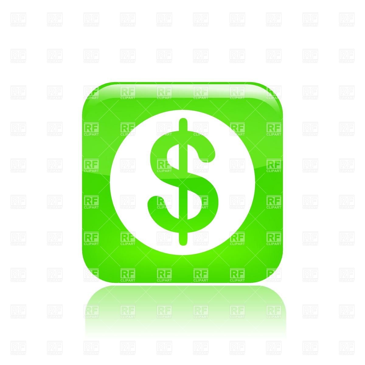 Dollar Icon Sign Clip Art