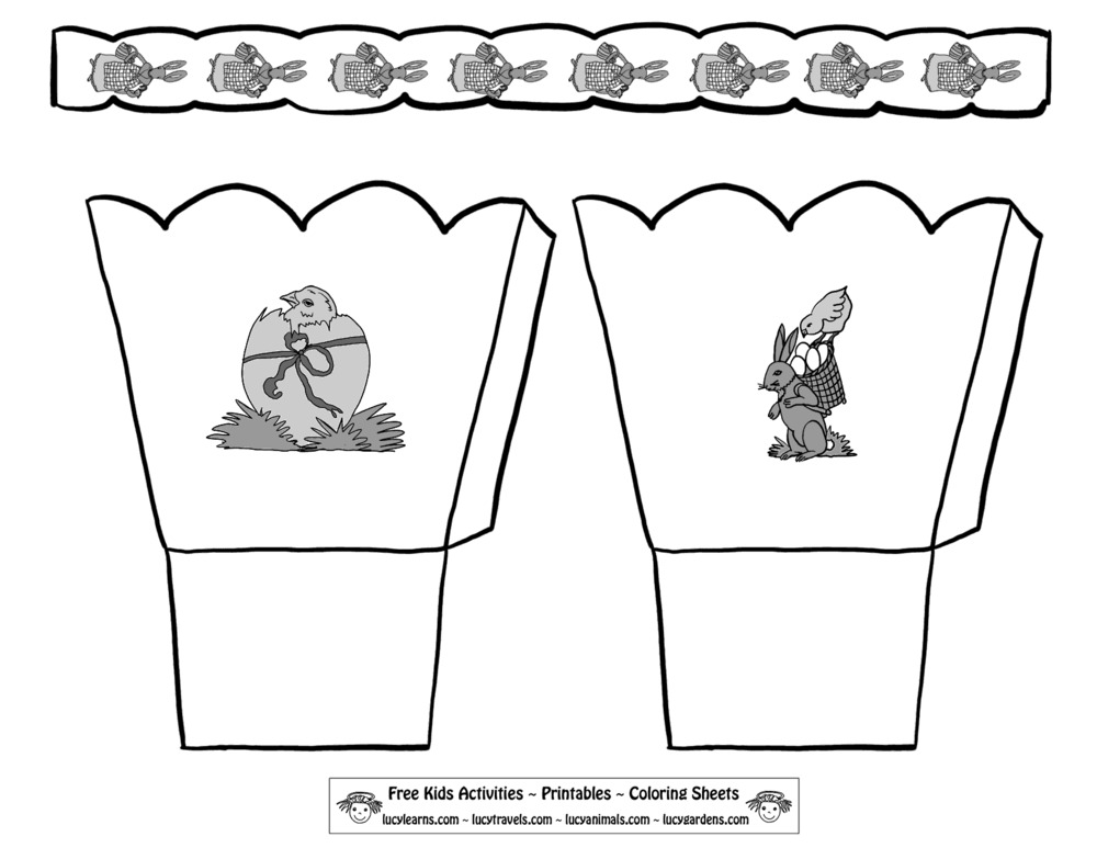 Easter Basket Template Printable