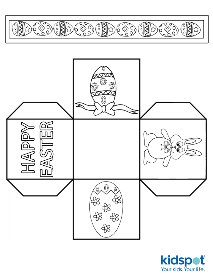 Easter Basket Template Printable