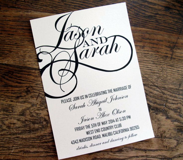 Elegant Modern Wedding Invitation Font