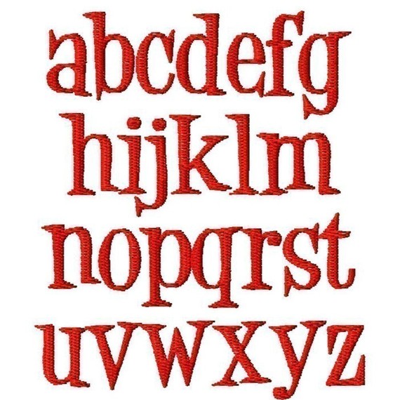 Embroidery Fonts