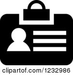 Employee Badge Clip Art Icon