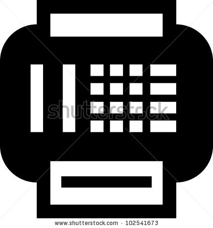 Fax Machine Icon Vector