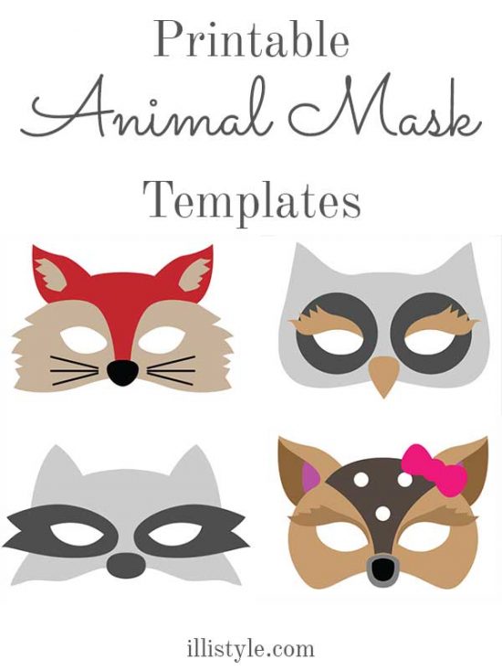 Felt Animal Mask Templates Printable