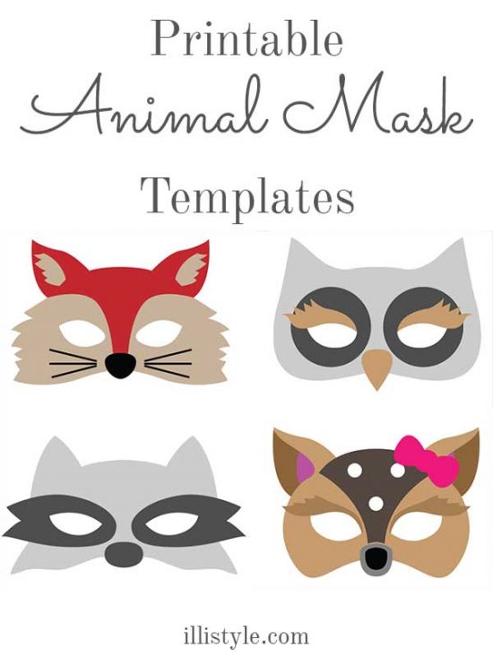 Felt Animal Mask Templates Printable Felt Animal Mask Templates Printable