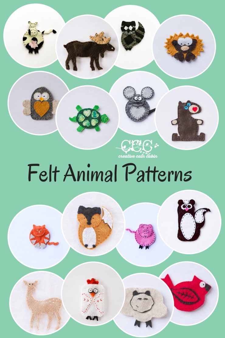 Felt Animal Patterns Felt Animal Patterns