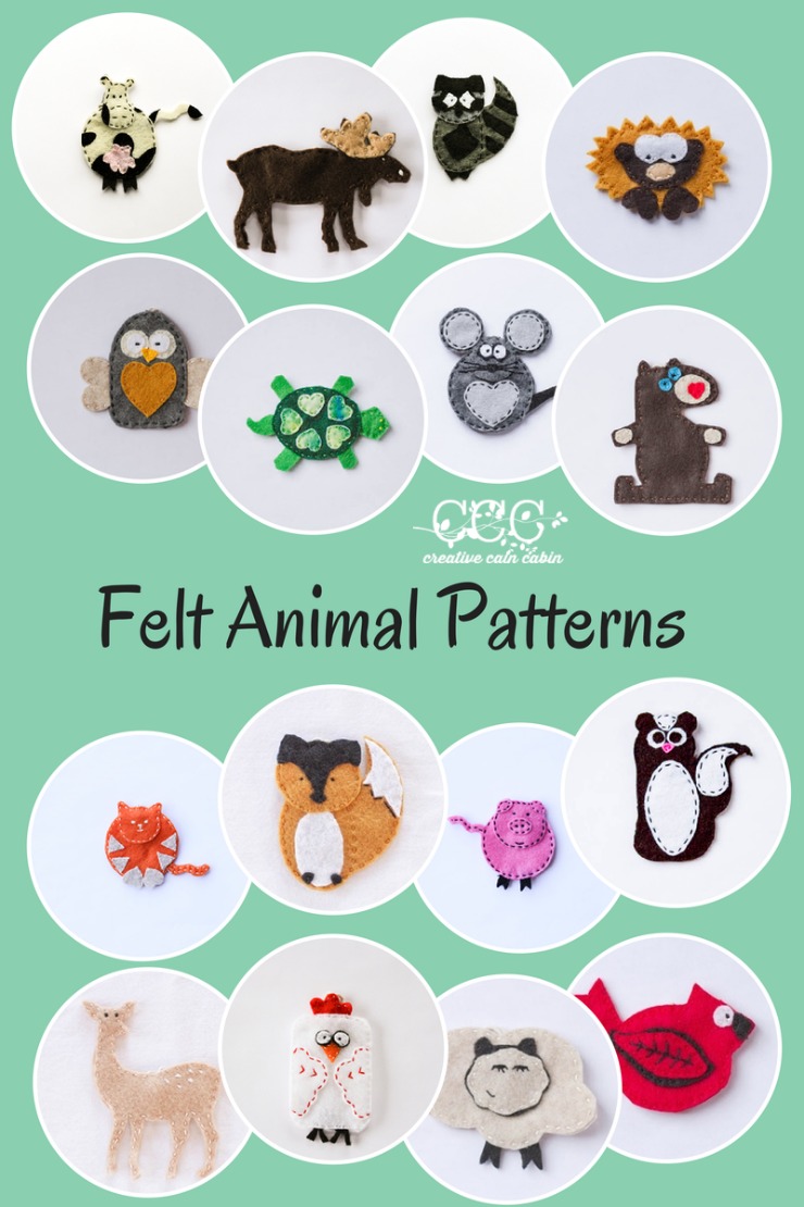 7 Felt Animal Templates Images Felt Animal Patterns Felt Animal 