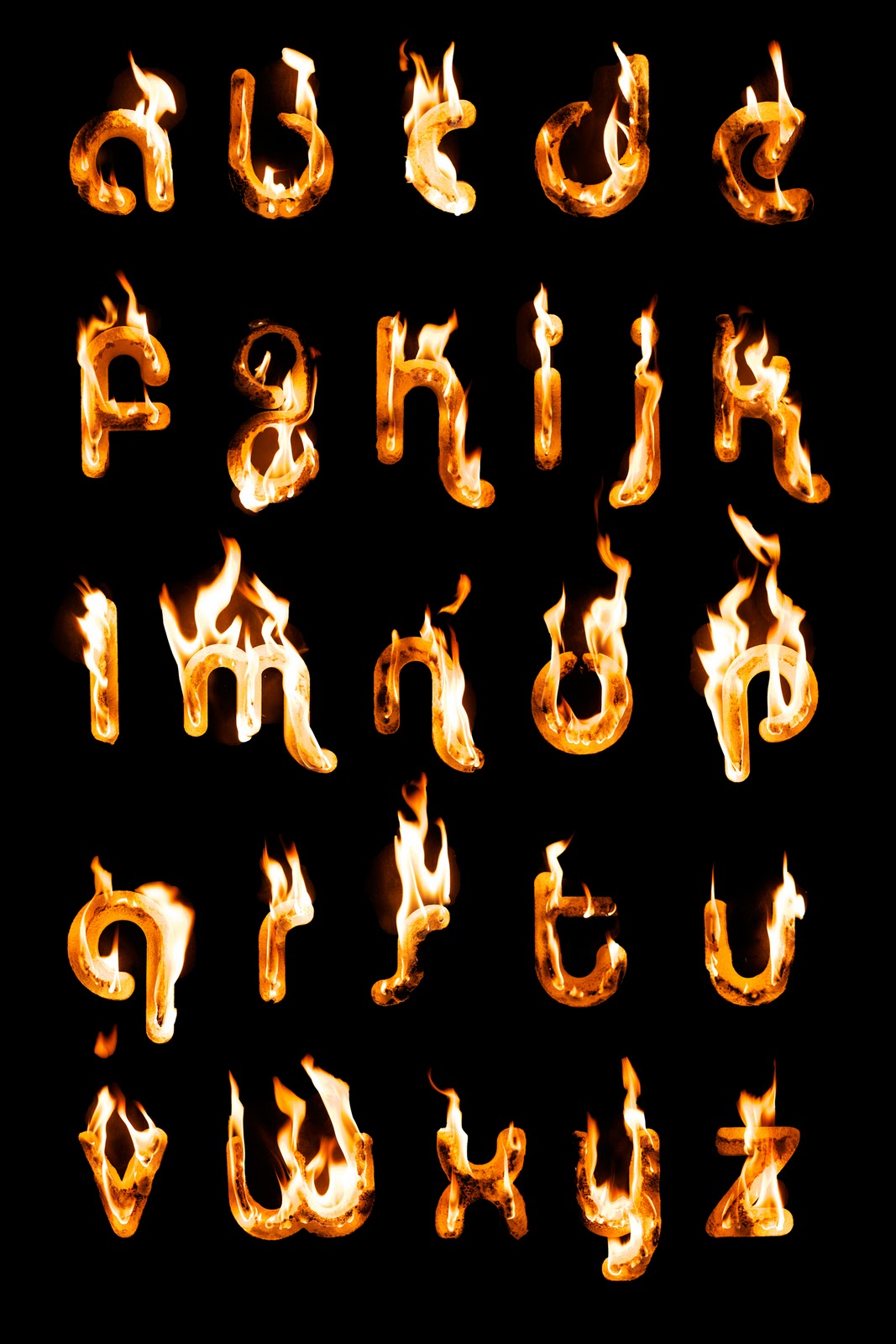 Fire Flames Fonts.