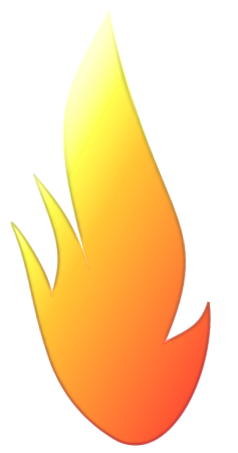 Fire in Flames Clip Art Transparent