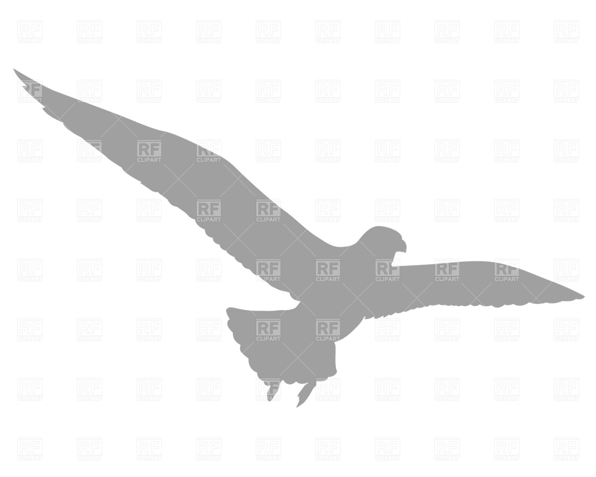 Flying Eagle Silhouette Clip Art