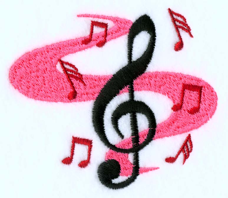 Free Machine Embroidery Music Designs