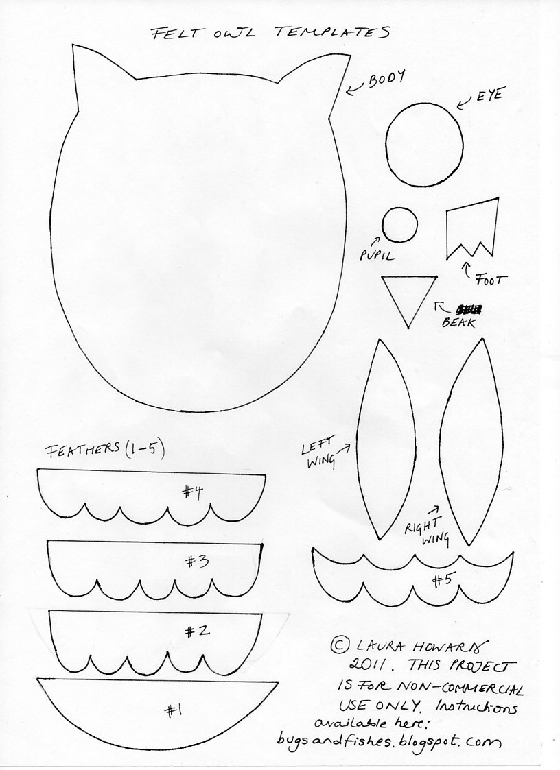 Free Printable Owl Pattern Template