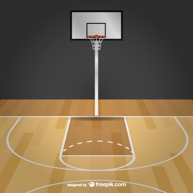 Free Vector Basketball Court